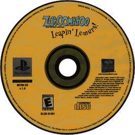 Cartridge artwork for Zoboomafoo - Leapin' Lemurs! on the Sony Playstation.